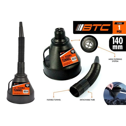 FUNNEL BLACK FLEXI 140MM