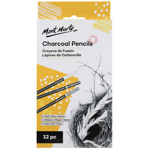 CHARCOAL PENCILS 12PC