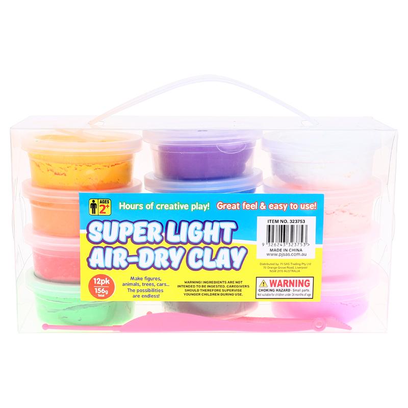 CLAY AIR DRY 12PK ASST CLRS