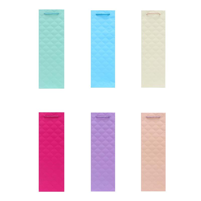 GIFT BAG DIAMOND EMBOSSED BOTTLE