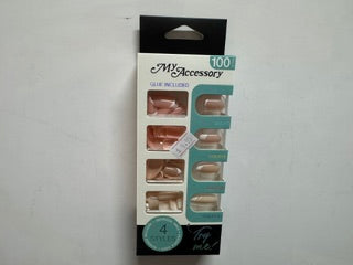 NAILS NATURAL FRENCH TIP ASST 100PC