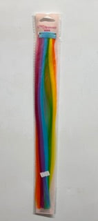 HAIR EXTENSION CLIP IN BRIGHT RAINBOW