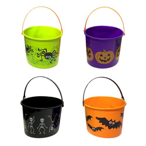 HALLOWEEN BUCKET CUTE 22X17X16CM