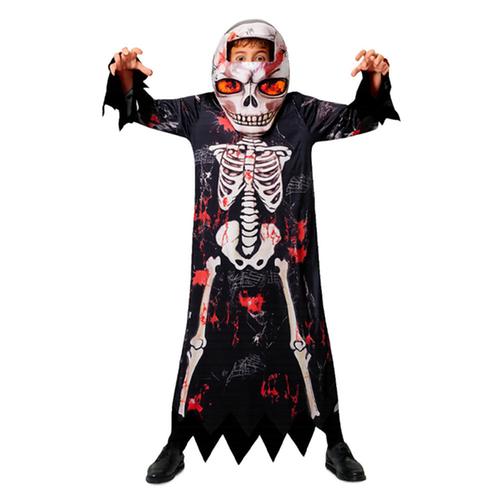 COSTUME BOYS RED SKELETON