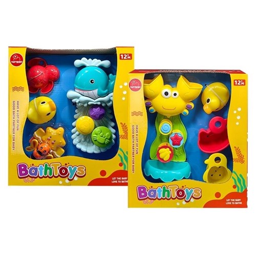 BABY WHALE & CRAB BATH TOY SET