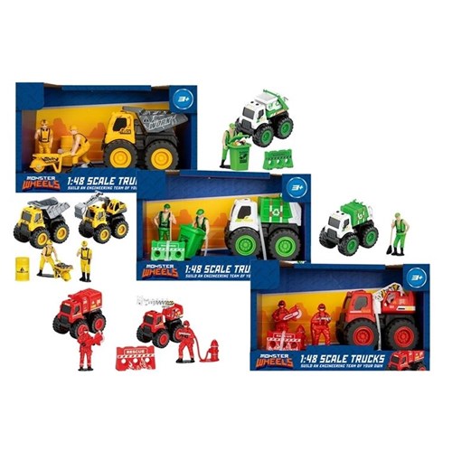 ENGINEERING VEHICLE PLAYSET 4PC