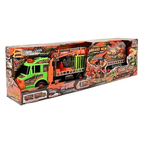 MONSTER B-DUB TRUCK W/CRANE & DINOS
