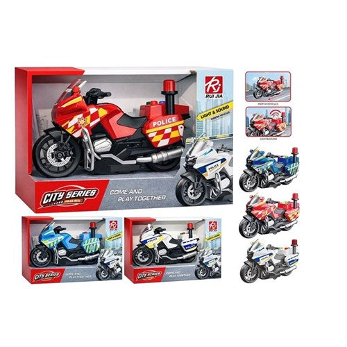 POLICE MOTORBIKE W/LIGHT & SOUND