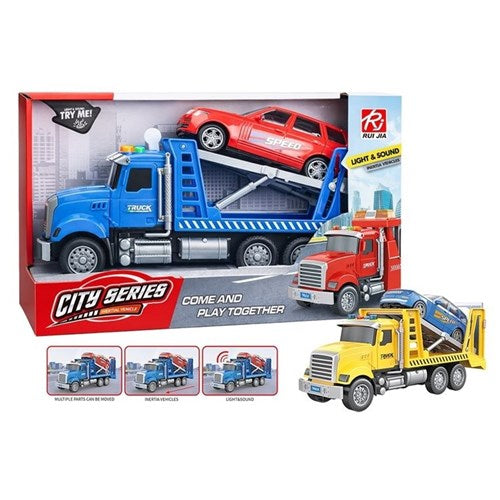 TRUCK & CAR TRAILER W/LIGHT & SOUND