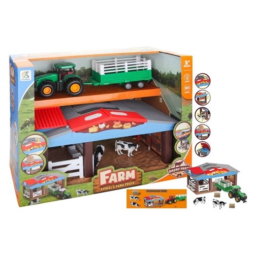 FARM HOUSE W/ANIMALS LIGHT & SOUND