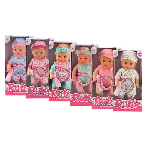 BABY DOLL W/BOTTLE SOUND 30CM