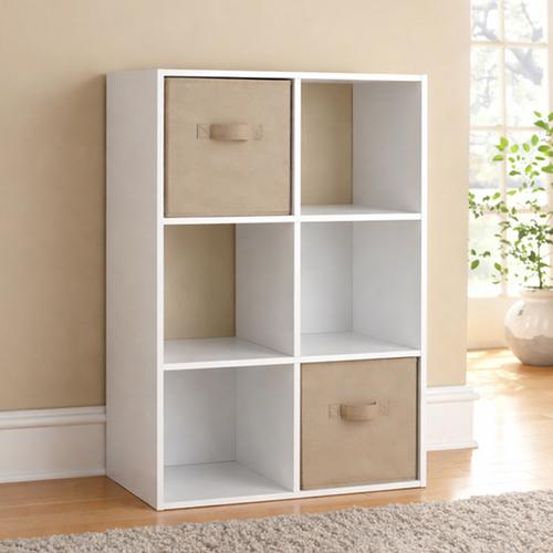 CUBE 2X3 WHITE 87X59X28CM