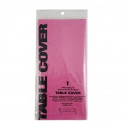 TABLECLOTH PLASTIC 137X274CM HOT PINK