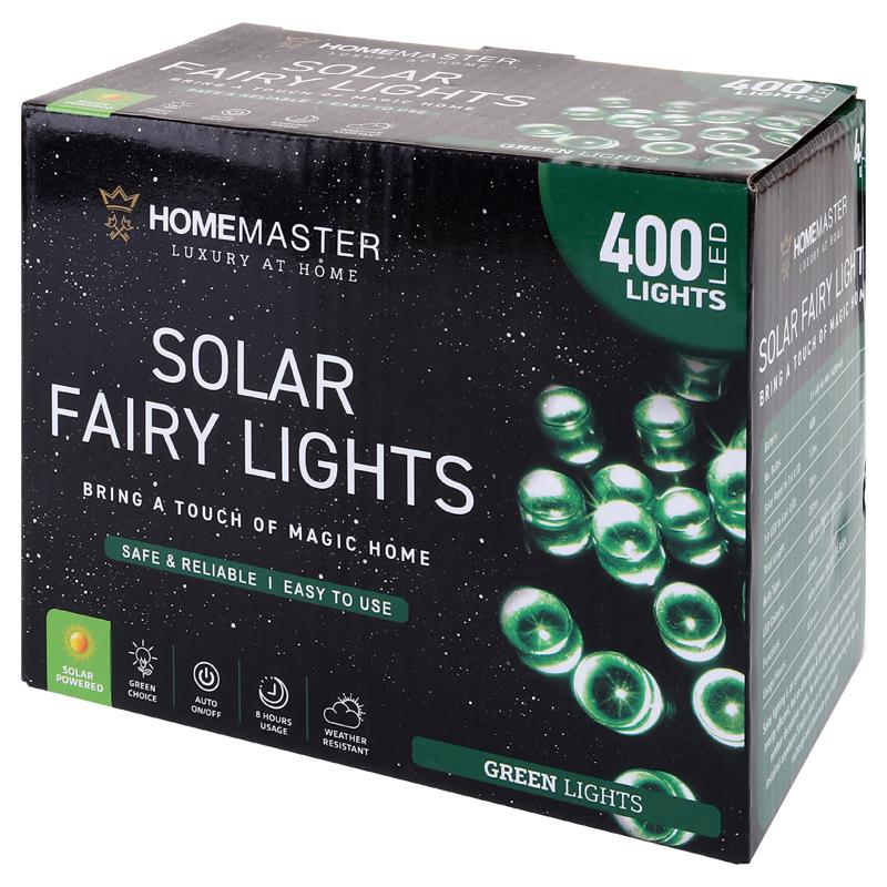 SOLAR FAIRY LIGHTS 400LED GREEN