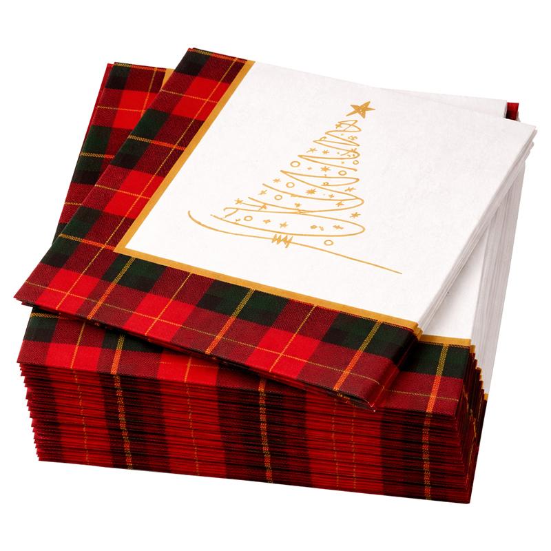 XMAS NAPKINS 30PK 33X33CM