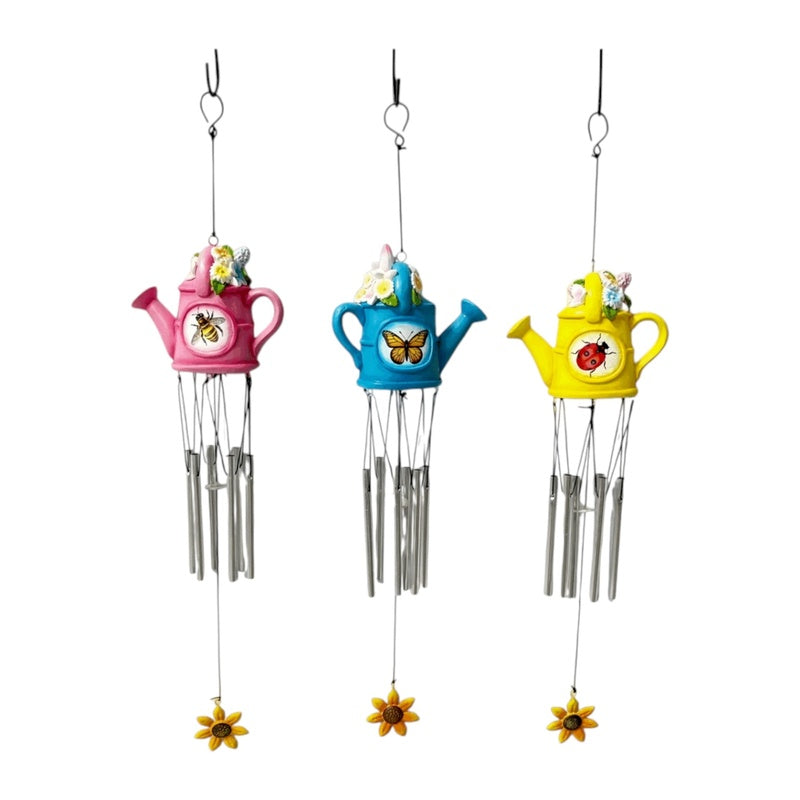 WINDCHIME WATERING CAN 63CM
