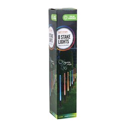 SOLAR STAKE LIGHT BUBBLE STILE PK8 CLRD