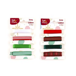 XMAS RIBBON GLITTER 4PC