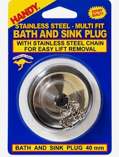 PLUG BATH & SINK 40MM S/S