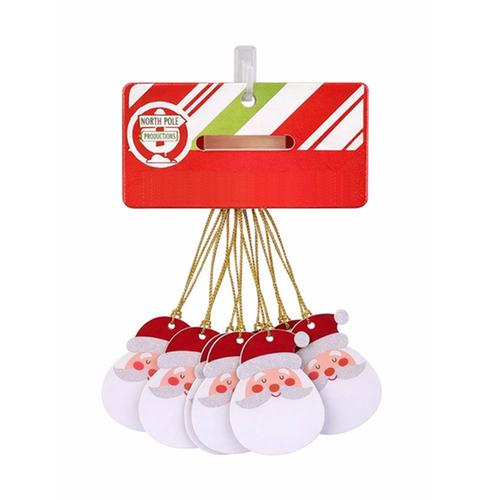 XMAS GIFT TAGS SANTA PK6