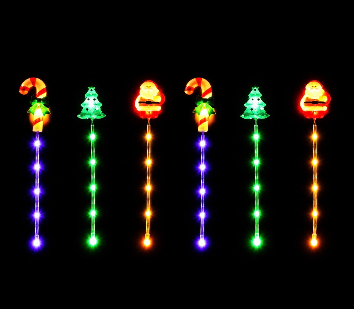 SOLAR STAKE PATH LIGHTS ASST PK6