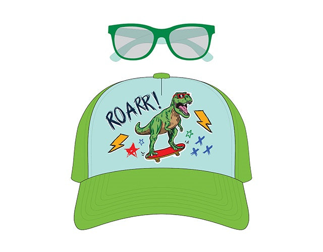 SUNGLASSES & CAP DINOSAUR