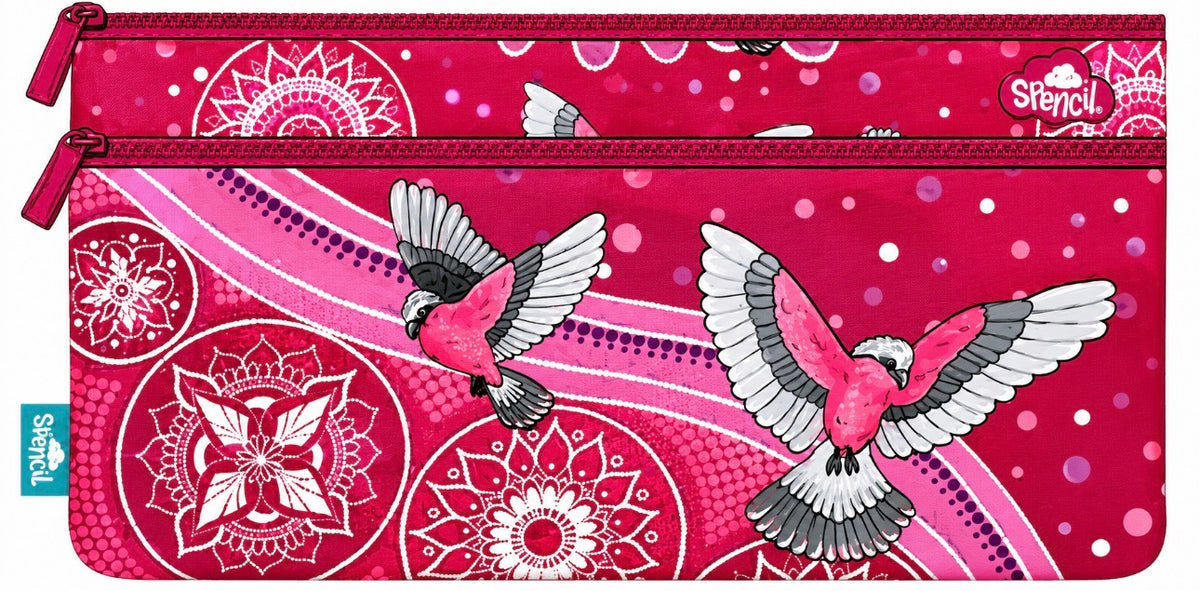 PENCIL CASE TWIN ZIP GALAH STORY