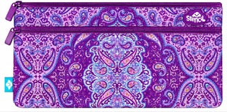 PENCIL CASE TWIN ZIP PAISLEY DAZE