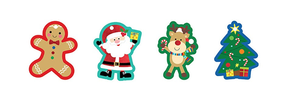 XMAS TAGS SHAPECUT 20PK