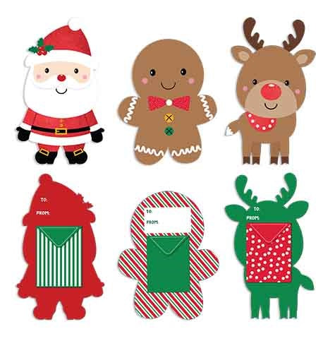 XMAS GIFT CARD HOLDER 3PC