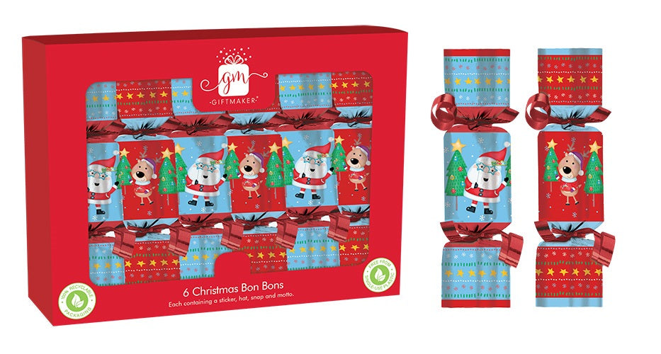BONBONS 6X6'' GIFT MAKER SANTA FRIENDS