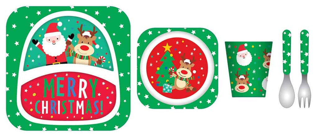 XMAS BAMBOO KIDS SET 5PC