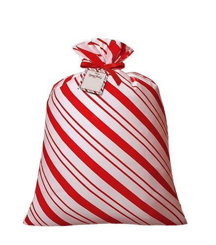 XMAS SACK CANDY STRIPE