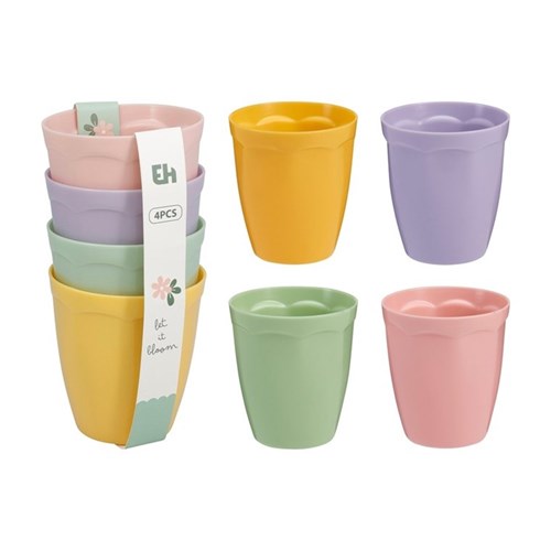 CUPS PLASTIC 300ML 4PK