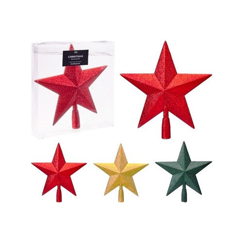 TREE TOPPER STAR GLITTER 20CM