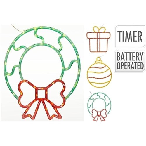 XMAS SILHOUETTE LIGHTS 48LED B/O