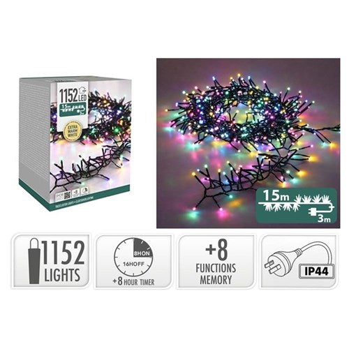 CLUSTER LIGHTS TREE 1152LED MACARON