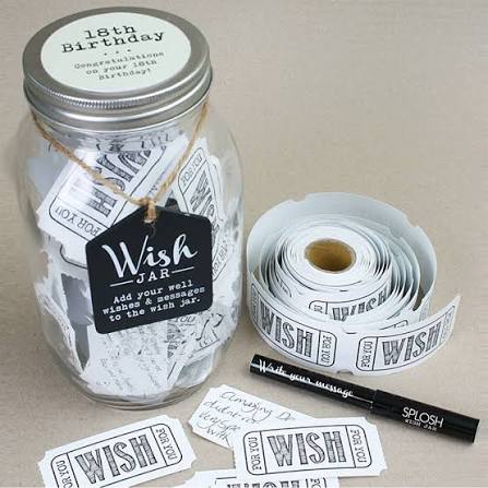 WISH JAR 18TH BIRTHDAY