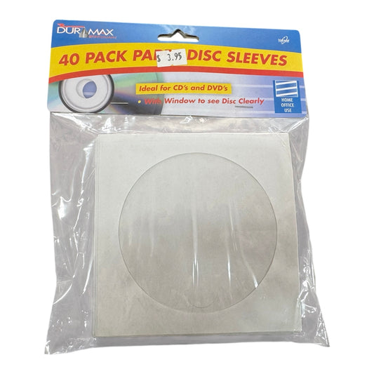 CD/DVD SLEEVES W/WINDOWS 40PC