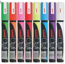 CHALK MARKERS 8.0MM ASST CLRS