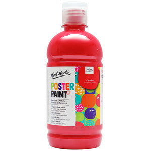 KIDS POSTER PAINT 500ML RED