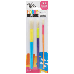 HOBBY BRUSHES 3PC KIDS
