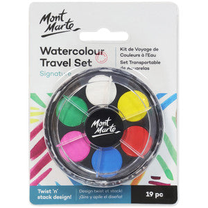 WATERCOLOUR TRAVEL SET 18PC