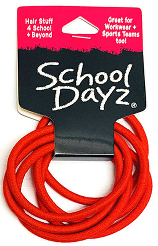 SCHOOL DAYZ HAIR TIES RED