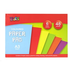 PAPER PAD BRIGHT CLRS A3
