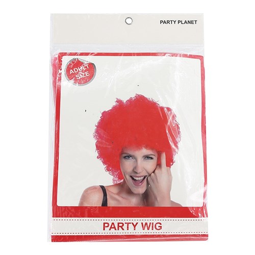 WIG AFRO RED