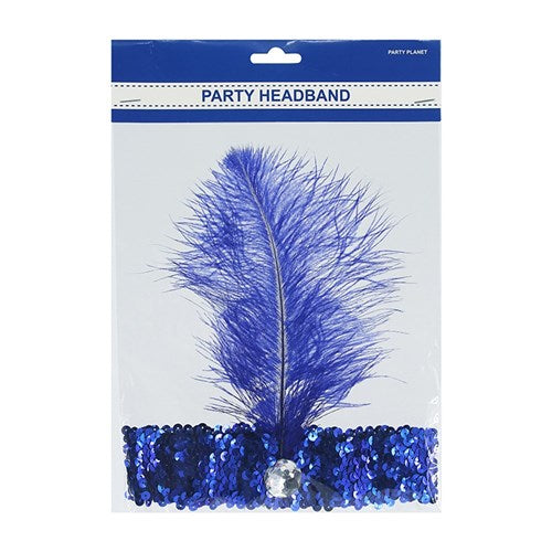 HEADBAND FLAPPER BLUE