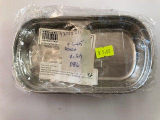 SAUCE DISH S/S DBL MED