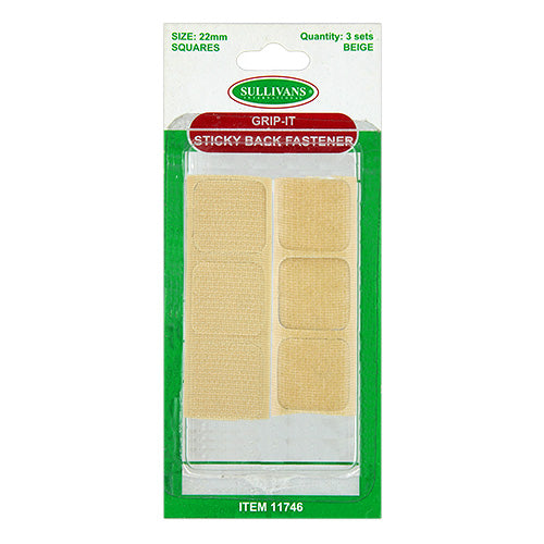 GRIP IT FASTENER 22MM SQR BEIGE