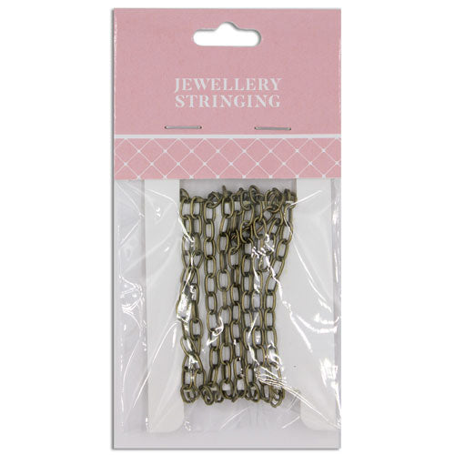 CHAIN STRAIGHT OVAL LINK BOHO GOLD
